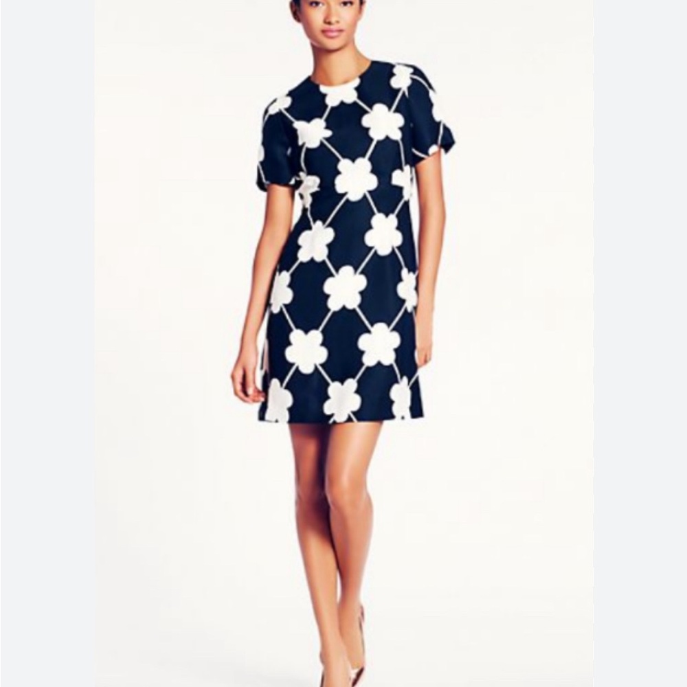Kate Spade Blue and White Floral Mini Dress